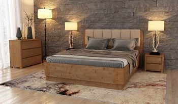 Кровать Коричневые Орматек Wood Home 2 с подъемным механизмом